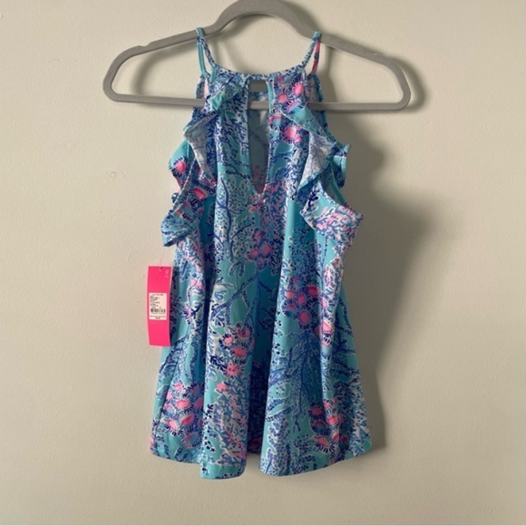 NWT New Lilly Pulitzer Blue and Pink Billie Top in Now You Sea Me Size Small - Picture 3 of 5